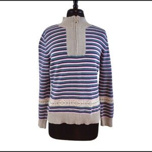 Liz and Co. Striped Sweater